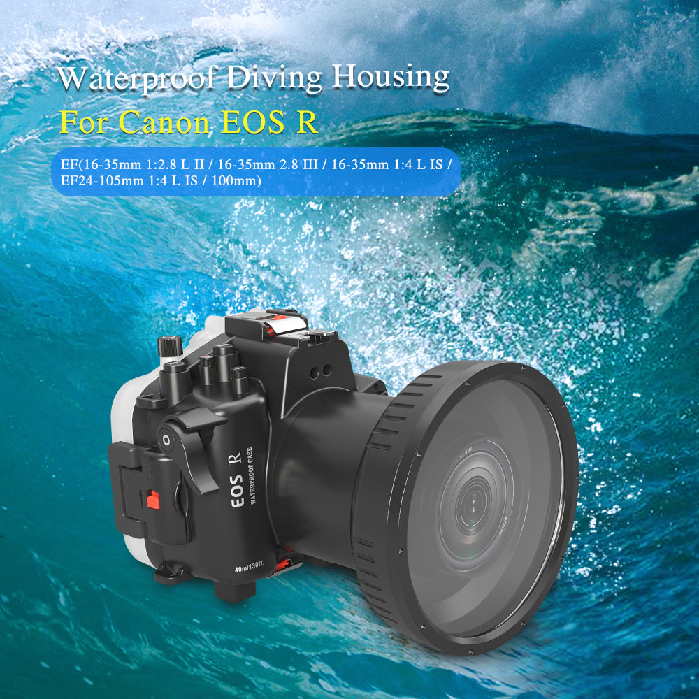 Sea Frog Onderwaterbehuizing Voor Canon EOS M5 - Met 22mm Lens, 40 Meter Diep, Rood Filter Inbegrepen, Waterdicht, Schokbestendig, Voor Duiken En Surfen