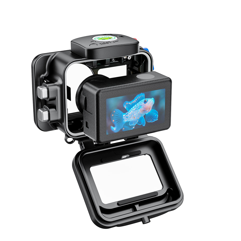 Carcasa submarina SF15007 de Sea frogs de 200 m/656 pies para DJI Osmo Action 6/5/4/3