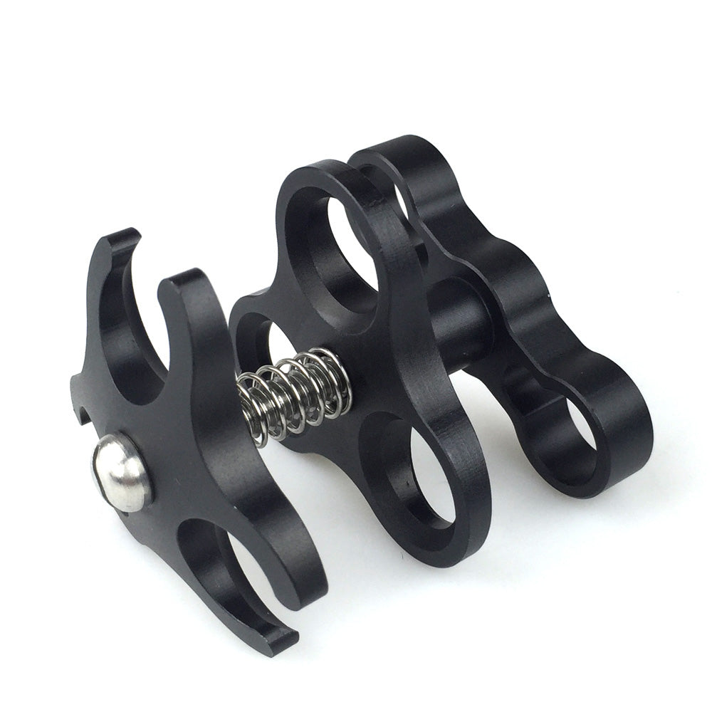 Seafrogs 1" CP-3 Clamp Anti Corrosion Dual Ball Arm Clamp for Diving Photography