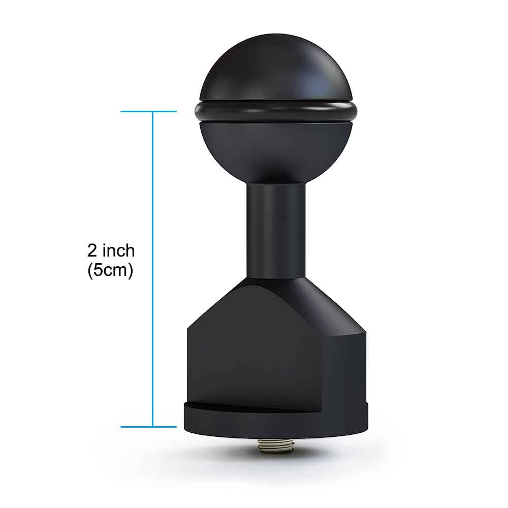 SeaFrogs BH-4 BH-5 Tinch Ball Head to 3/8”-16 or 1/4”-20 Screw Mount Adaptor for Underwater Camera Arm Tray Diving Photography System