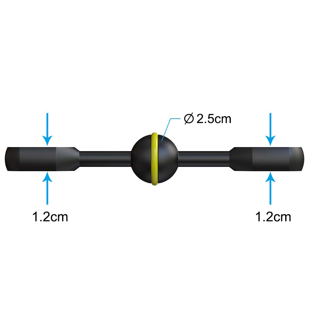 Sea frogs BH-8 6"Double YS Base Adaptor for Diving Photography Anti Corrosion Aluminum Alloy Underwater Diving Camera Accessories