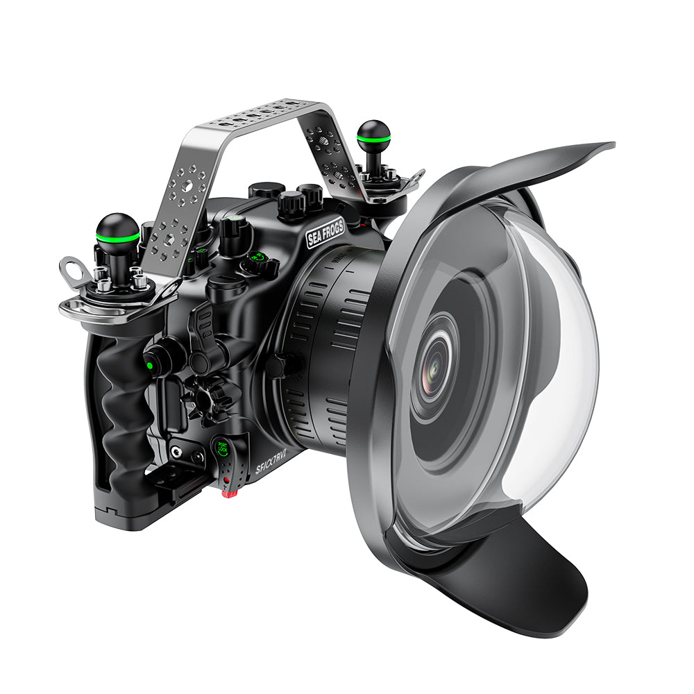 Sea frogs Aluminum Underwater Housing with Dome Port For Sony A7R VI