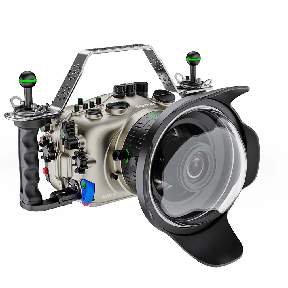 Sea frogs Aluminum Underwater Housing with Dome Port For Canon C50