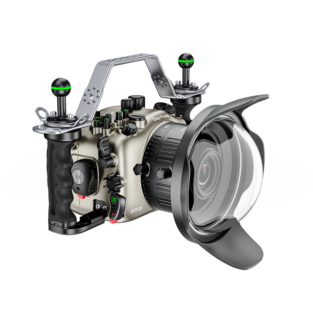 Sea frogs Aluminum Underwater Housing with Dome Port For Sony FX5