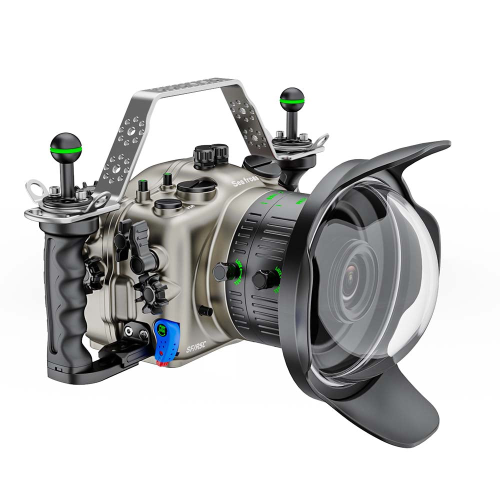 Sea frogs Aluminum Underwater Housing with Dome Port For Canon R5C