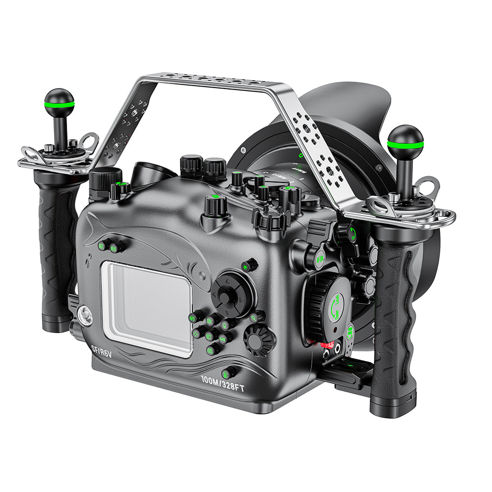 Sea frogs Aluminum Underwater Housing with Dome Port For Canon EOS R6 V