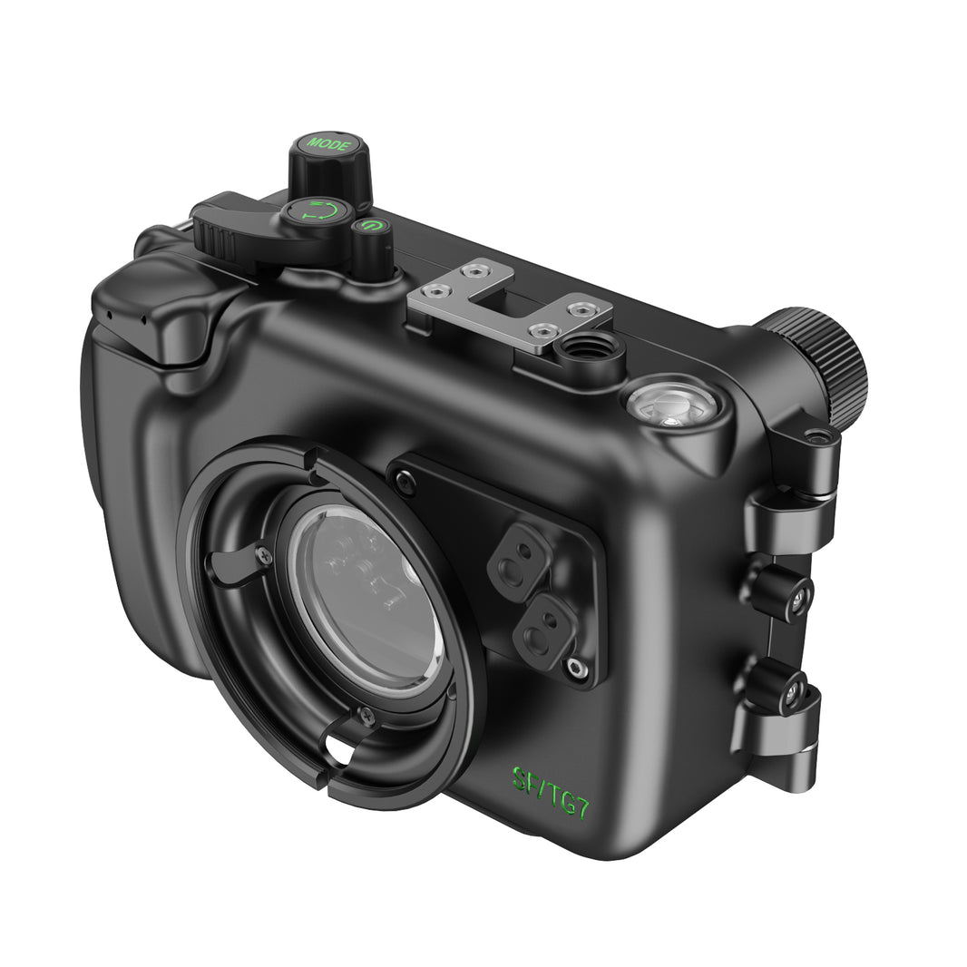 Sea Frogs 100M/328FT Aluminum Camera Housing For Olympus TG6 TG7