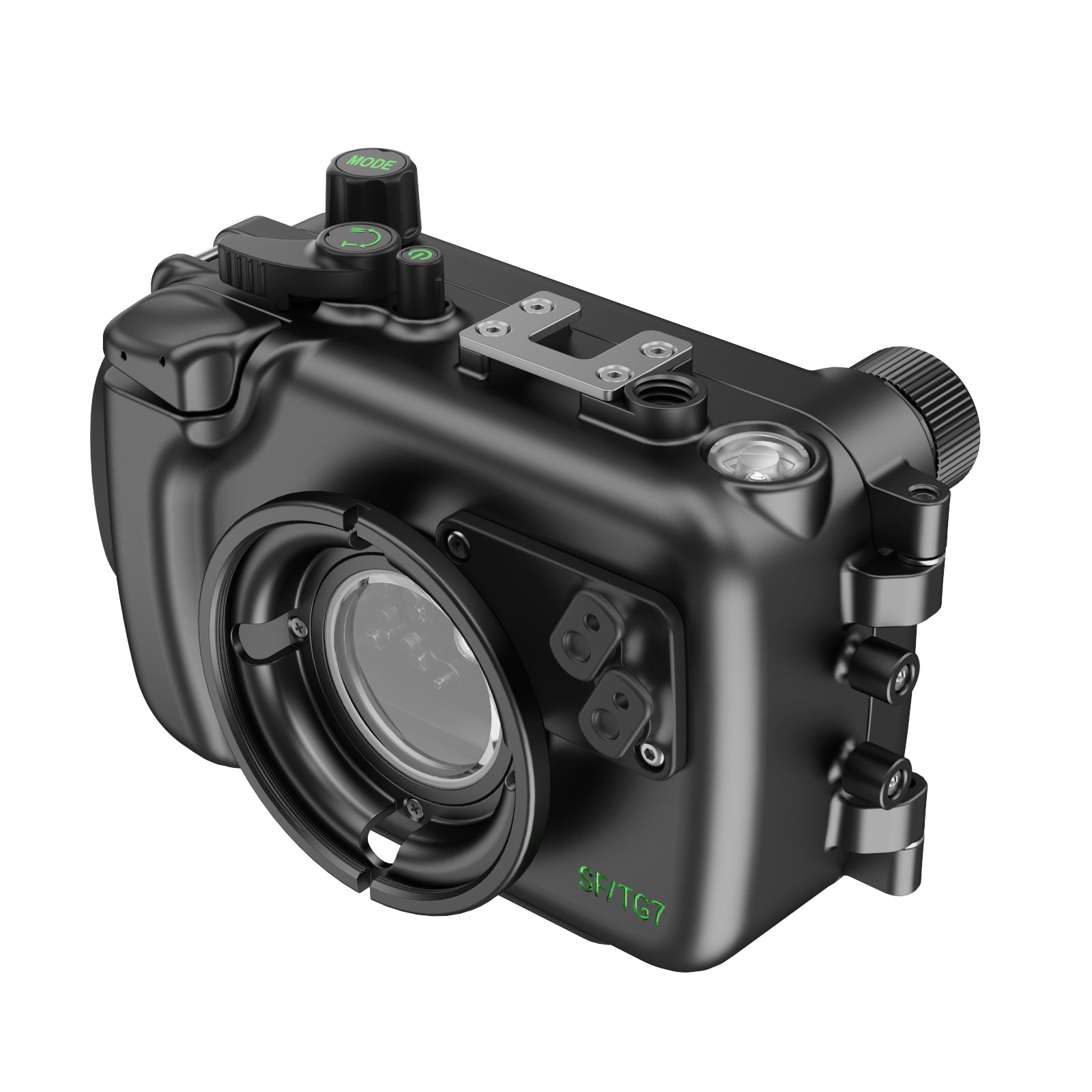 Sea Frogs 100M/328FT Aluminum Camera Housing For Olympus TG6 TG7