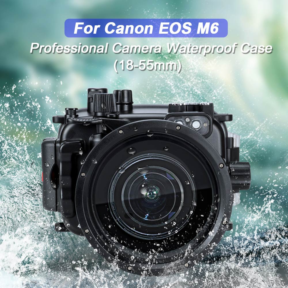 SEAFROGS Underwater Camera Housing For Canon EOS M6 With Flat Port