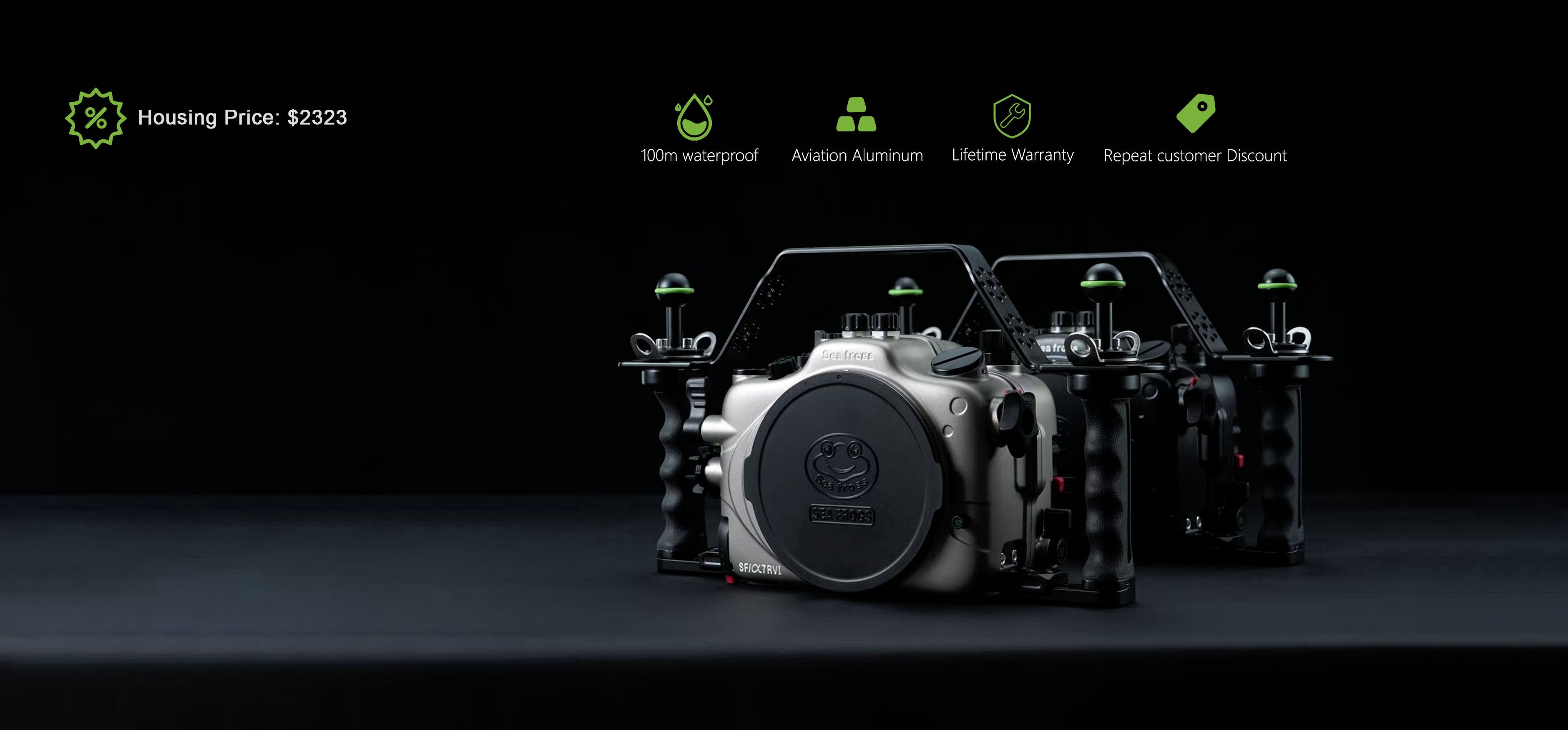 Sea Frogs A7R VI Underwater Housing
Built for Sony A7RVI