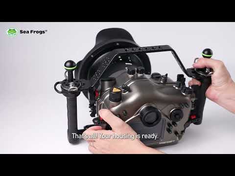 Sea Frogs Camera Waterproof Housing with Macro Port For Canon EOS R5 II